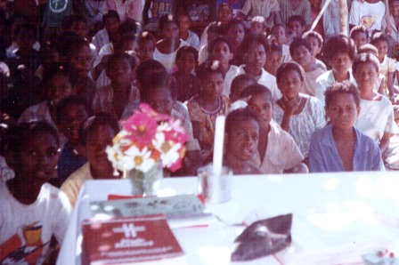 Mass in Papua New Guinea Children gather for the celebration of a Catholic Mass in Papua New Guinea.